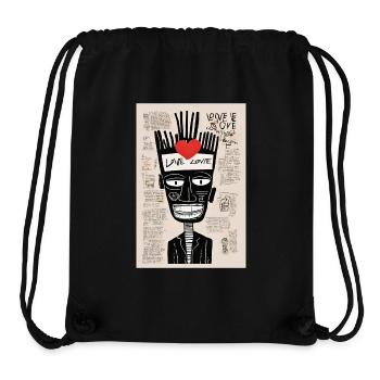 T-shirt Love Overload - Stanley/Stella recycelter Gym Bag - Schwarz - Vorne