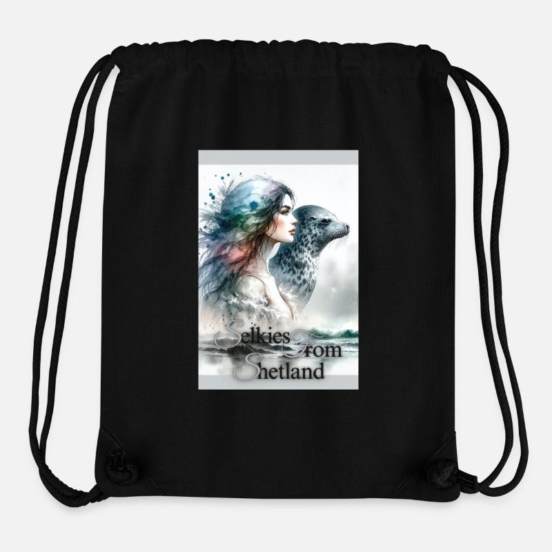 Selkies aus Shetland - Stanley/Stella recycelter Gym Bag - Schwarz