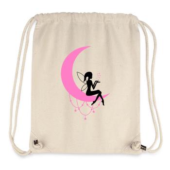 Fairy Elf Crescent Moon Fantasy - Stanley/Stella Recycled Gym Bag - natural - Front