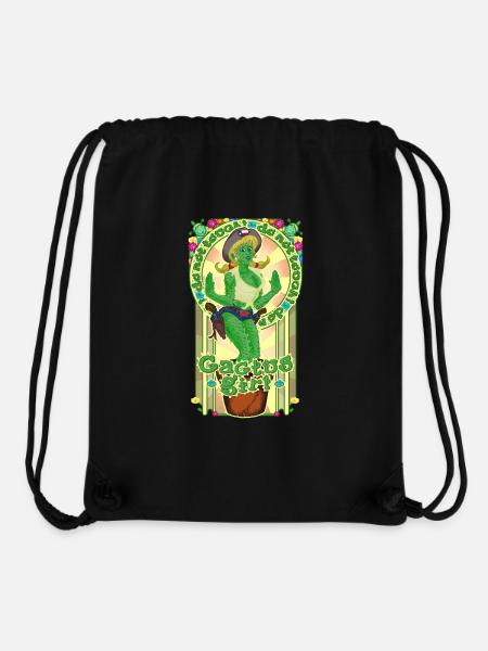 Kaktus-Mädchen - Stanley/Stella recycelter Gym Bag - Schwarz