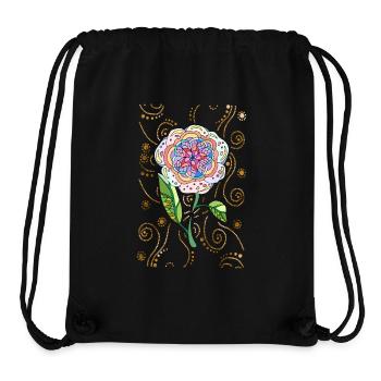 Flower - Stanley/Stella Recycled Gym Bag - black - Front