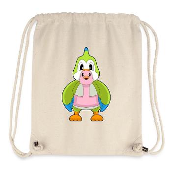 Perroquet flamant rose - Sac à cordon recyclé Stanley/Stella - blanc naturel - Devant