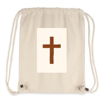 Minimalist Christian decoration, - Stanley/Stella Recycled Gym Bag - natural - Front