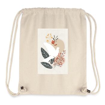 Rustic Bohemian Christian Decoration, - Stanley/Stella Recycled Gym Bag - natural - Front