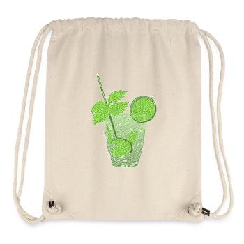 Laby Mojito (weiße Kontur) - Stanley/Stella recycelter Gym Bag - Naturweiß - Vorne