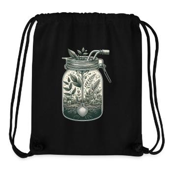 Plant (grounds) Gifts - Stanley/Stella Recycled Gym Bag - black - Front