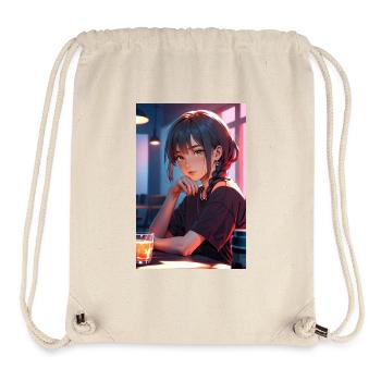 Anime Girl Design – Detailreiche Manga-Kunst - Stanley/Stella recycelter Gym Bag - Naturweiß - Vorne
