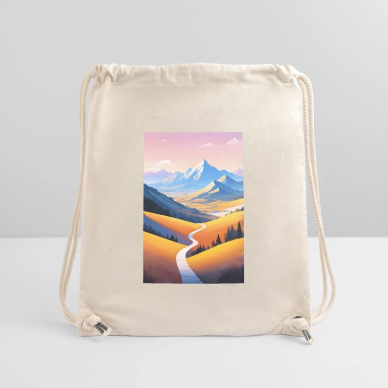 Panoramic view: Mountain path into the evening Stanley/Stella Recycled Gym Bag