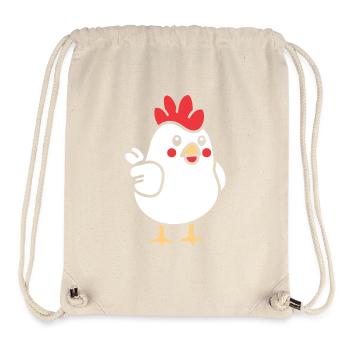 Chicken - Stanley/Stella Recycled Gym Bag - natural - Front