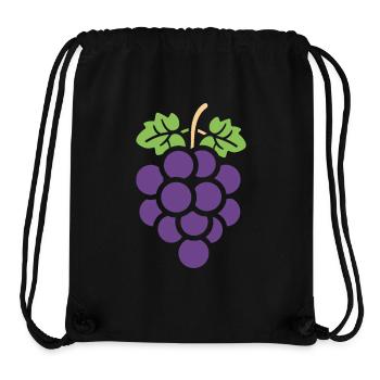 Grape - Stanley/Stella Recycled Gym Bag - black - Front