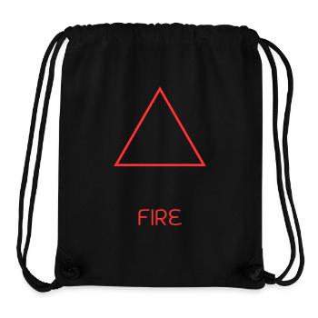 Feuer-Element - Stanley/Stella recycelter Gym Bag - Schwarz - Vorne