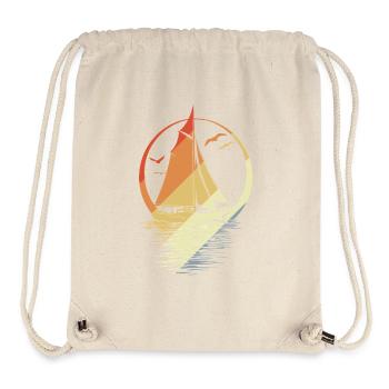 Segeln Vintage Look - Stanley/Stella recycelter Gym Bag - Naturweiß - Vorne