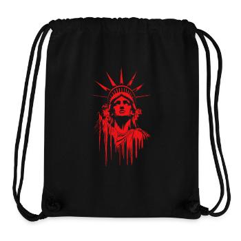 Lady Liberty - Stanley/Stella recycelter Gym Bag - Schwarz - Vorne