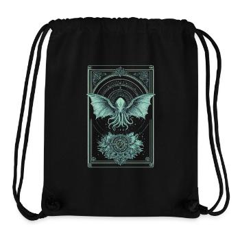 cthulhu 1 - Sac à cordon recyclé Stanley/Stella - noir - Devant