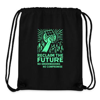 Reclaim the Future - Stanley/Stella Recycled Gym Bag - black - Front