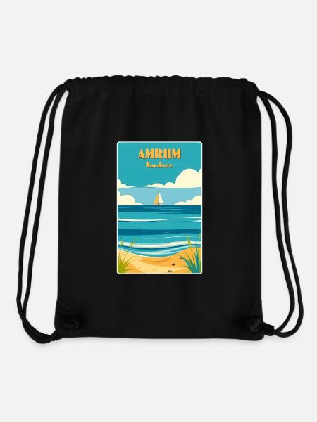 Amrum - Stanley/Stella recycelter Gym Bag - Schwarz