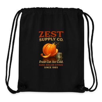 Orange Citrus Fruit Summer Holiday Lemonade - Stanley/Stella Recycled Gym Bag - black - Front
