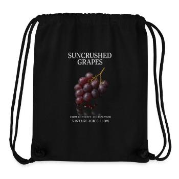 Grapes Fruit Grapes Summer - Stanley/Stella Recycled Gym Bag - black - Front