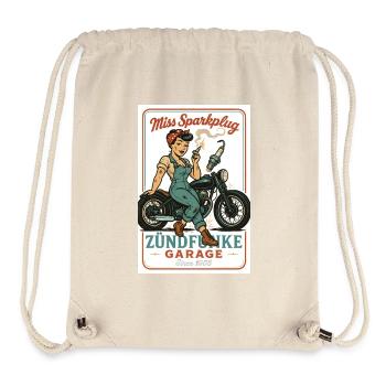 Miss Sparkplug – Zündfunke Garage Queen - Stanley/Stella recycelter Gym Bag - Naturweiß - Vorne