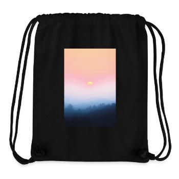 Farbiger Sonnenuntergang im Herbst - Stanley/Stella recycelter Gym Bag - Schwarz - Vorne