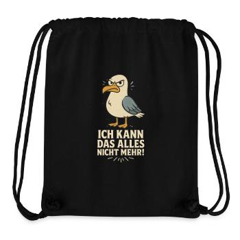 Funny Seagull with Meme Saying Gen z - Stanley/Stella Recycled Gym Bag - black - Front