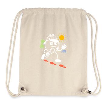 Ribbo as a detective in search of clues - Stanley/Stella Recycled Gym Bag - natural - Front