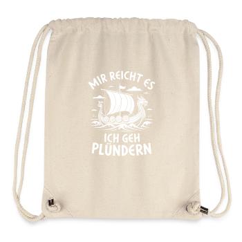 Wikinger – Mir reicht’s, ich geh plündern - Stanley/Stella recycelter Gym Bag - Naturweiß - Vorne