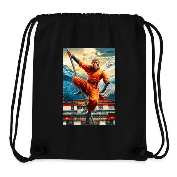 Humanoid Monkey Shaolin Monk - Stanley/Stella Recycled Gym Bag - black - Front