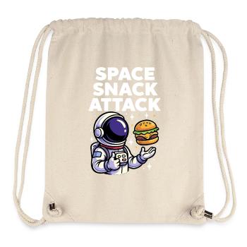 Astronaut Burger Space Snack Attack - Stanley/Stella recycelter Gym Bag - Naturweiß - Vorne