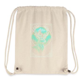 Mystische Wald Hirsch Illustration - Stanley/Stella recycelter Gym Bag - Naturweiß - Vorne