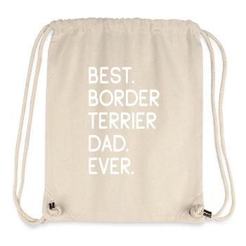 Border Terrier - Sac à cordon recyclé Stanley/Stella - blanc naturel - Devant