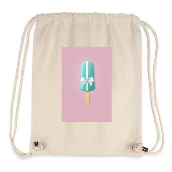 Cadeau d’anniversaire Popsicle - Sac à cordon recyclé Stanley/Stella - blanc naturel - Devant