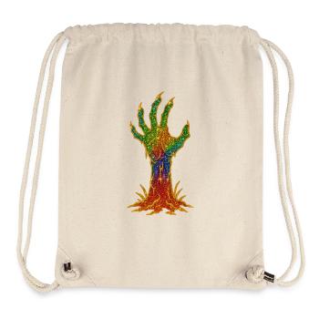 Regenbogen-Glitzerhand Erwachen - Stanley/Stella recycelter Gym Bag - Naturweiß - Vorne
