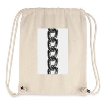 Shiny Metal Chain Links - Stanley/Stella Recycled Gym Bag - natural - Front