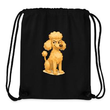 Frecher Pudel Cartoon Malstil - Stanley/Stella recycelter Gym Bag - Schwarz - Vorne