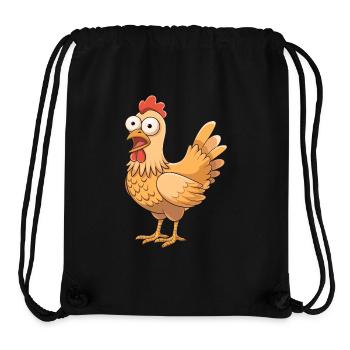 Lustiges Huhn Cartoon Bauernhof Humor - Stanley/Stella recycelter Gym Bag - Schwarz - Vorne