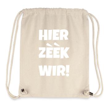 Hier zeek wir - Stanley/Stella Recycled Gym Bag - natural - Front