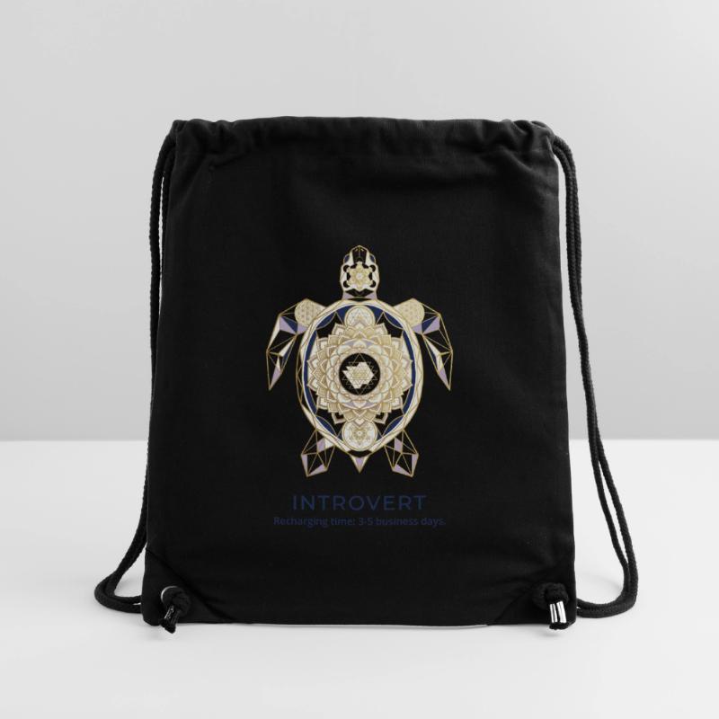Geometric Turtle Mandala Introvert Stanley/Stella Recycled Gym Bag