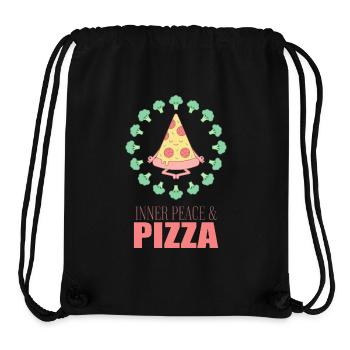 Inner Peace Pizza Yoga - Stanley/Stella recycelter Gym Bag - Schwarz - Vorne