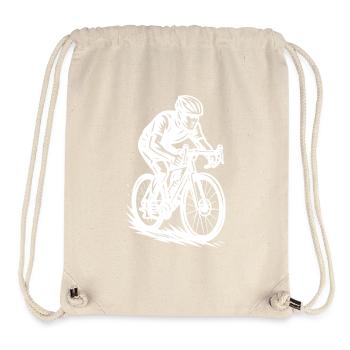 Funny road bike motif - Stanley/Stella Recycled Gym Bag - natural - Front