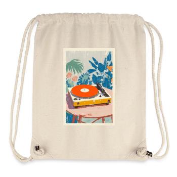 Tropical Turntable Vibe - Stanley/Stella Recycled Gym Bag - natural - Front
