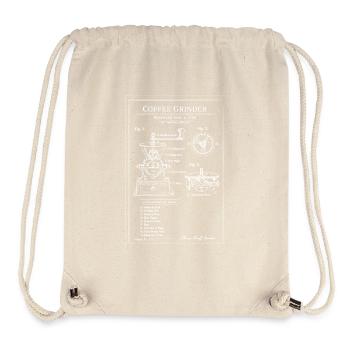 Vintage Kaffeemühle-Bauplan - Stanley/Stella recycelter Gym Bag - Naturweiß - Vorne