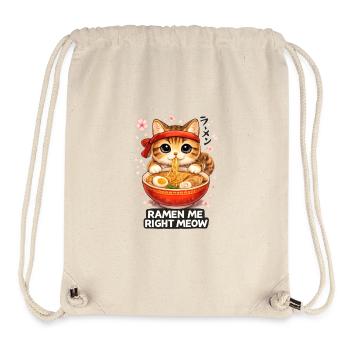 Ramen Katze - Stanley/Stella recycelter Gym Bag - Naturweiß - Vorne