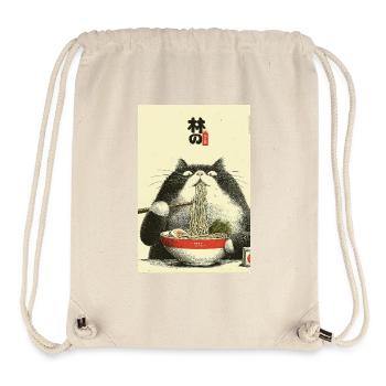 Ramen Cat Ukiyoe Style - Stanley/Stella Recycled Gym Bag - natural - Front
