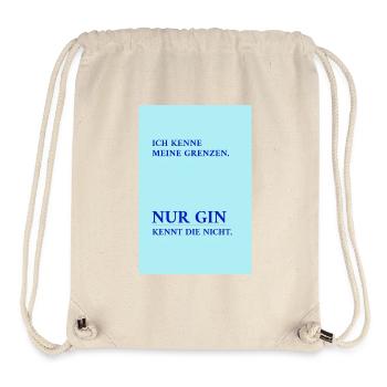 Only gin knows my limits – funny saying - Stanley/Stella Recycled Gym Bag - natural - Front