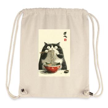 Ramen-Katzen-Nudelfreude - Stanley/Stella recycelter Gym Bag - Naturweiß - Vorne