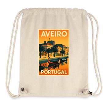 Aveiro Portugal – Retro Reiseposter Kanäle - Stanley/Stella recycelter Gym Bag - Naturweiß - Vorne