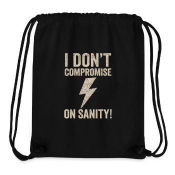 Ich geb' Vernunft nicht auf - Stanley/Stella recycelter Gym Bag - Schwarz - Vorne