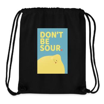 Don't Be Sour Funny Lemon Poster-Design - Stanley/Stella recycelter Gym Bag - Schwarz - Vorne