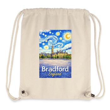 Bradford England Star Swirl - Stanley/Stella Recycled Gym Bag - natural - Front